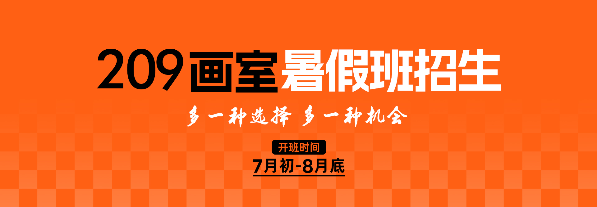 【暑假班開啟】209畫室基礎(chǔ)部2025年暑假班招生簡章！